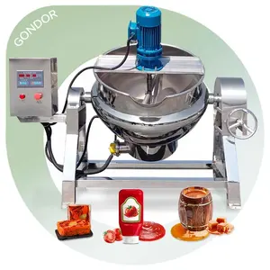 Mesin Halwa Adjustable Cook Mixer Pot Maze Table 20 Top Electric Jacket Kettle Machine and with Agitation 20