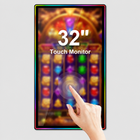 HCDZ Nouvel écran tactile capacitif sans fil personnalisé de 21,5 pouces, moniteur interactif intelligent pour entreprise, interface USB, Windows 4K HD