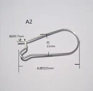Aksesori baja tahan karat hiperalergi temuan anting & komponen bahan kait perlengkapan pembuatan perhiasan kawat telinga