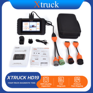 Herramienta de Diagnóstico para Camiones de Servicio Pesado X-truck HD19 para Freightliner, HINO, VOLVO, ABS, Límite de Velocidad, Corte de Inyector, Diagnóstico DPF - Product Image 1