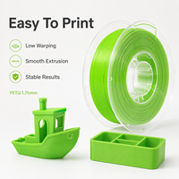 Filamen Printer 3D PETG 1kg 1.75mm 2.85mm Gulungan Plastik Vakum untuk Pencetakan FDM Suku Cadang Fungsional OEM Grosir