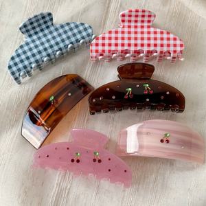 מותאם אישית רב עיצוב בנות כוכבי דובדבן מתוק עם נצנצים שיער צבוע קליפ עבור נשים צרפתית אצטט אביזרים לשיער - Product Image 6