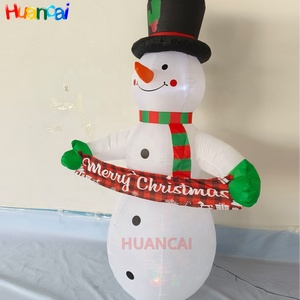 الإعلان نفخ عيد الميلاد ثلج مضيئة نفخ مع قصب راية لتزيين حفلة عيد الميلاد - Product Image 5