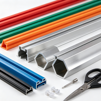 Profilé d'extrusion en aluminium industriel, barre de section personnalisée, matériau de cadre anodisé argenté pour la protection des machines de ligne d'assemblage