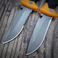 Couteau de poche tactique pliant de survie pour le camping et la chasse, avec manche en caoutchouc de qualité industrielle, vente en gros OEM, acier 3Cr13Mov