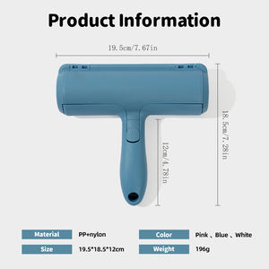 Rouleau Nettoyant Anti-Poils Réutilisable Écologique en Plastique pour Animaux (Chats, Chiens) – Outil de Dépoussiérage pour Meubles et Canapés – Fabrication OEM en Petites Séries - Product Image 2