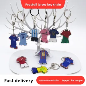 Llavero de Jersey con Estrella de Dibujos Animados 2026, Regalo de Fútbol Acrílico Personalizado para Aficionados, París Liverpool - Impresión Digital - Product Image 5