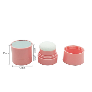 Tùy chỉnh 8g Nấm đầu trong suốt chai trang điểm hộp bột container thuận tiện Fluffy bột Blush mỹ phẩm với gương - Product Image 2