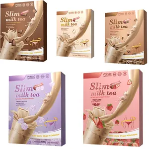 Thé Minceur Herbal OEM, Thé au Lait, Thé Vert aux Herbes, Vitamines pour Adultes, Détox, Perte de Poids, Brû<span class=keywords><strong>le</strong></span>-Graisse Abdominale, Sachet en Feuille - Product Image 6