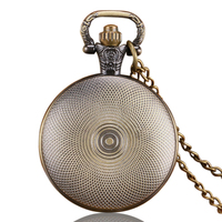 Reloj Fob con colgante promocional para hombre, reloj de bolsillo de cuarzo antiguo Vintage con cadena, accesorios Steampunk
