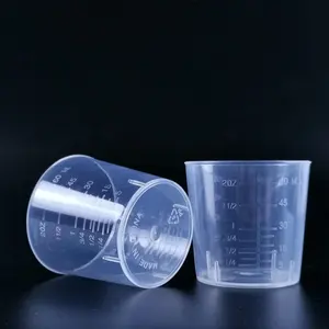 定制Logo 30毫升60毫升塑料刻度杯透明环氧混合杯
