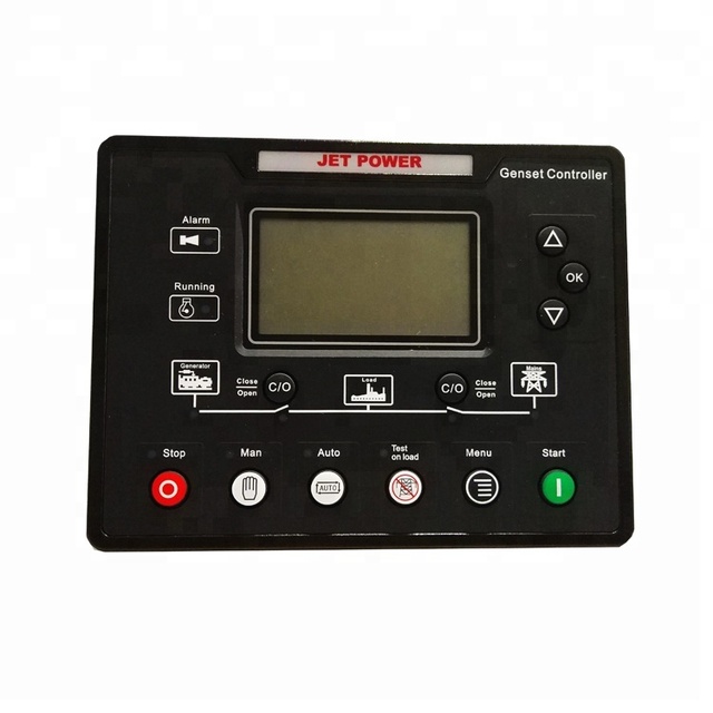 Generator Spare Parts JET POWER Controller Genset Control Module Automatic 6120 for Diesel Generator with LCD Display
