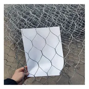 High Zinc Coated Sea Wall Gabion Basket Galvanized Woven Hexagonal Gabion Mesh For Retaining Wall