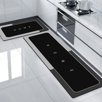Tapis de sol en terre de diatomée transfrontalier le plus vendu, absorbant l'eau, séchage rapide, antidérapant, résistant aux taches, pour cuisine