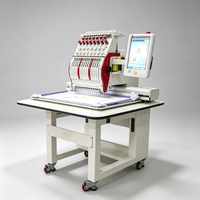 Machine à broder à tête unique de haute précision pour la production de broderies sur casquettes, serviettes, sacs et textiles
