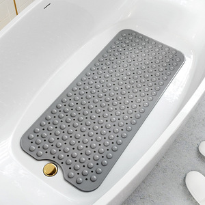 <span class=keywords><strong>Tapis</strong></span> de bain antidérapant en PVC élastique de style américain BEHE Bubble, 100x40cm, fabriqué à la machine, couleur unie, pour salle de bain et toilettes - Product Image 1