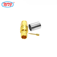 Connecteur coaxial RF plaqué or SMA mâle pour câble LMR300 LMR-300 5D-FB RG6, en stock chez le fabricant
