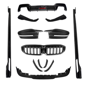 Para <span class=keywords><strong>BMW</strong></span> G20 G21 <span class=keywords><strong>M</strong></span> <span class=keywords><strong>Sport</strong></span> 320i 325i 330i 340i <span class=keywords><strong>2019</strong></span>-2022, alerón delantero de fibra de carbono, divisor de labio inferior, 51192455835 51192455836 - Product Image 6