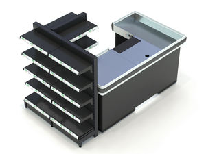 Mostrador de Caja Personalizable con Recubrimiento de Color para <span class=keywords><strong>Supermercados</strong></span>, Mesa de Caja con Identidad de Marca para <span class=keywords><strong>Supermercados</strong></span> en Franquicia - Product Image 3