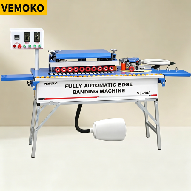 High Quality DW102 Automatic Woodworking Edge Bander with Gluing Trimming Buffing
