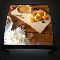 Restauration rapide restaurants led tableau de menu commande publicité alimentaire led rétro-éclairé photo boîte à lumière