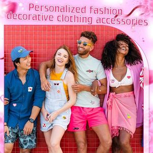 แผ่นปะรูปการ์ตูนหมีน่ารัก ขนาดเล็ก ลายดอลลาร์ ดาว แว่นกันแดด ลูกกวาด สำหรับตกแต่งเสื้อผ้า - Product Image 3