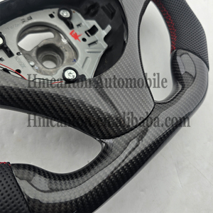 Volant de direction pour BMW E90 E91 E92 E93 Série 3, le plus populaire, en cuir perforé, fibre de carbone, LED, M Sport - Product Image 6