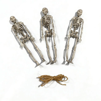Ornement suspendu en plastique en forme de crâne de squelette pour Halloween, accessoire d'horreur pour la décoration extérieure de jardin