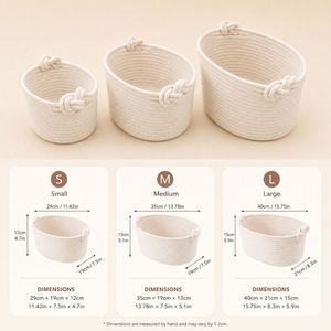 Panier cadeau moderne personnalisé pour bébé, broderie, corbeille de rangement en coton pour jouets, organiseur de couches, grande capacité, organisateur de linge - Product Image 3