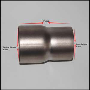Adaptateur de tuyau d'échappement de moto, réducteur, connecteur, tube pour K1 K2 K3 K4 <span class=keywords><strong>BANDIT</strong></span> universel 61mm-51mm - Product Image 6