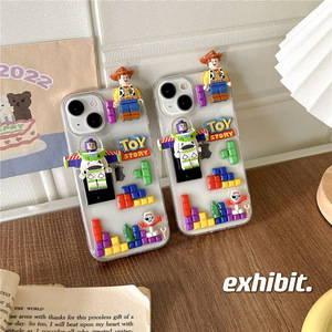 <span class=keywords><strong>Coque</strong></span> de téléphone en TPU durable de haute qualité pour iPhone 14 15, joli dessin animé, adorable <span class=keywords><strong>Toy</strong></span> <span class=keywords><strong>Story</strong></span>, briques, <span class=keywords><strong>coque</strong></span> de téléphone en silicone personnalisée - Product Image 3