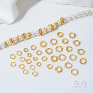 Vente en gros <span class=keywords><strong>de</strong></span> bijoux en or <span class=keywords><strong>de</strong></span> sable, motif <span class=keywords><strong>marteau</strong></span>, torsadé, cercle univers, anneau coulissant, entretoise, perles <span class=keywords><strong>à</strong></span> grand trou, D - Product Image 1