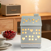 Diffuseur d'arômes en céramique pour la maison, humidificateur d'huiles essentielles, veilleuse cœur creux, capacité 101200 mL, fonction de minuterie pour chambre à coucher
