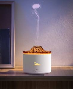 Volcano <b>Aroma</b> <b>Diffuser</b>, Jellyfish Mist Humidifier with 7-Color Flame Light, Timer, Low Noise, Home & Office Use - Product Image 3