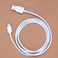 Instock grosir kabel Data pengisi daya USB Tipe C, 1M 2A 10W standar untuk ponsel Android