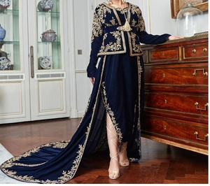 Takchita — robe de Caftan, tenue de mariage et de soirée avec des perles de verre de cristal décoratives, travail en pierre, superbe, = 2020 - Product Image 1