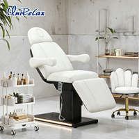 Table de massage médicale intelligente à 3 moteurs avec levage à un bouton, lit de beauté facial spécial pour salon de beauté