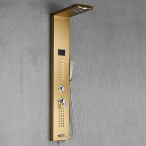 Moderne en acier inoxydable or Pluie <span class=keywords><strong>douche</strong></span> colonne de <span class=keywords><strong>douche</strong></span> thermostatique - Product Image 2