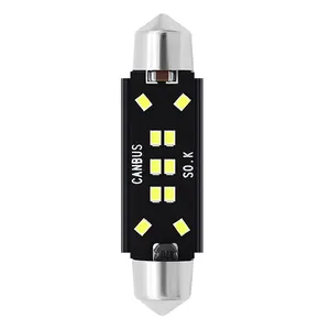 Tcart auto Internal decorative festoon 31 36 39 42mm 2016chip 12smd canbus led car plate light Reading Map led car indoor lamp