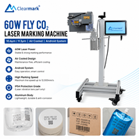 Machine de codage laser CO2 60W pour l'impression de la date d'expiration et des lots sur les emballages alimentaires