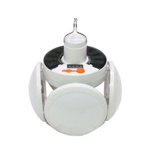 Bombilla LED Solar Recargable USB Portátil, Luz de Emergencia Plegable con Gancho para Interiores, Exteriores, Camping y Fiestas - Product Image 3