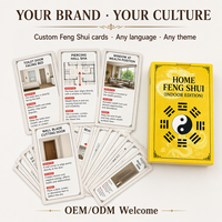 Cartes à Jouer Éducatives Personnalisées pour la Maison, Feng Shui Intérieur, OEM ODM, Coins Arrondis, Écologiques, Durables, Boîte en Papier Keji FS pour la Famille