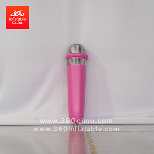 <strong>Custom</strong> Air-Sealed PVC Tarpaulin Advertising <strong>Inflatables</strong> Giant <strong>Microphone</strong> Design for Outdoor Use - Product Image 2