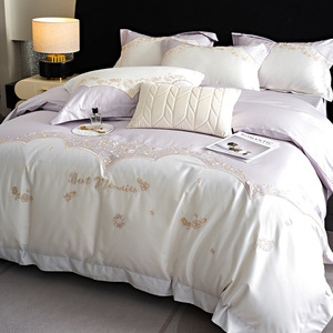 Cao Cấp Lớp Một Tinh Khiết Bông Mẹ Và Bé Bán Buôn Bộ Đồ Giường Bộ 4 Miếng - Product Image 2