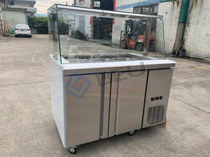 Sandwich commerciale macedonie banco frigorifero display pizza banco insalata <span class=keywords><strong>bar</strong></span> refrigerato - Product Image 2