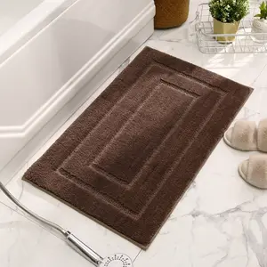 Rutsch feste saugfähige Bad teppiche aus Polyester Modernes Bad matte Bad teppiche Bad boden Bad matte für Badewanne