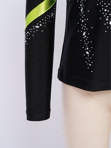 Ropa de Práctica de Danza al por Mayor para Niños de 6 a 16 Años, Traje de Patinaje Artístico con Parches Metálicos para Gimnasia y Danza - Product Image 4