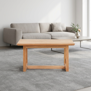 Table basse en bois moderne Dexton, design minimaliste, meubles de salon, finition naturelle durable - Product Image 1