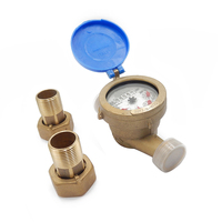 Compteur d'eau à roue à aubes simple jet ISO 4064 Classe B 15 mm et 20 mm, type humide, protection IP68, personnalisable OEM
