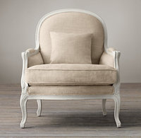 2024 KVJ-7608 chaise de canapé d'attente en tissu de bois sculpté de style français antique de Norvège